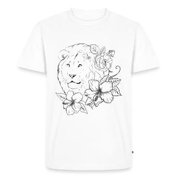 Sweet wild - Dulzura Salvaje - Men's Premium Organic T-Shirt - white - Front - Nico (187cm)