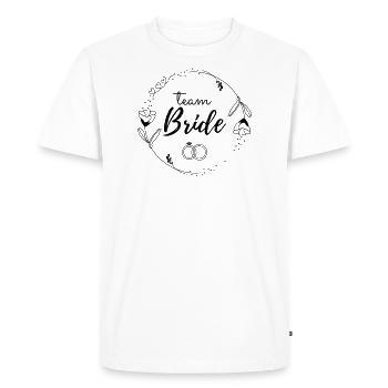 Équipe Bride, mariage, enterrement de vie de jeune fille - T-shirt Premium bio Homme - blanc - Devant - Nico (187cm)