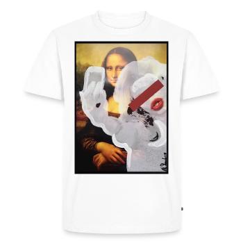 SELFIE, 2018 par massimiliano sbrescia - T-shirt Premium bio Homme - blanc - Devant - Nico (187cm)