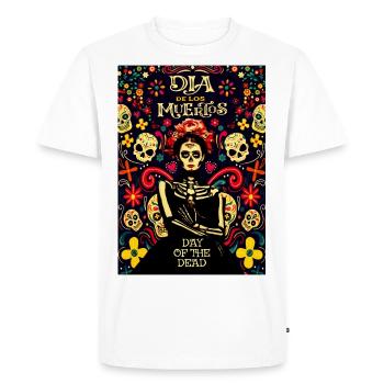 Muertos - T-shirt Premium bio Homme - blanc - Devant - Nico (187cm)