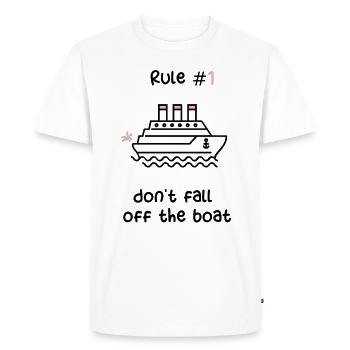 CRUISE SHIP - PINK CRUISE SHIP - T-shirt Premium bio Homme - blanc - Devant - Nico (187cm)