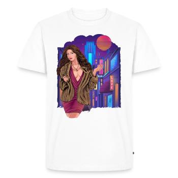 Sexy women Party Shirt Girl - Men's Premium Organic T-Shirt - white - Front - Nico (187cm)