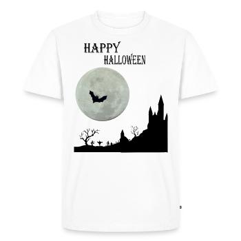Joyeux halloween - T-shirt Premium bio Homme - blanc - Devant - Nico (187cm)