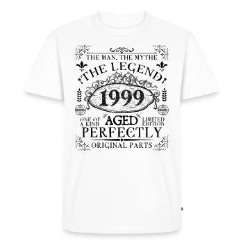 1999 | The Legend since 1999 birthday - Men's Premium Organic T-Shirt - white - Front - Nico (187cm)