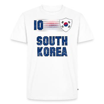 South Korea Football Team - Men's Premium Organic T-Shirt - white - Front - Nico (187cm)
