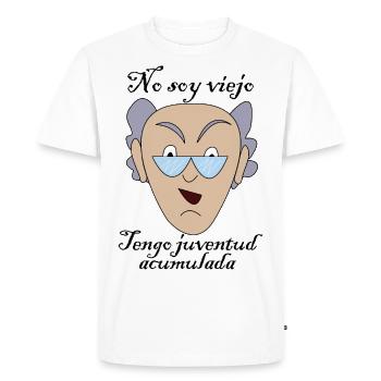 I am not old, I have accumulated youth - Men's Premium Organic T-Shirt - white - Front - Nico (187cm)