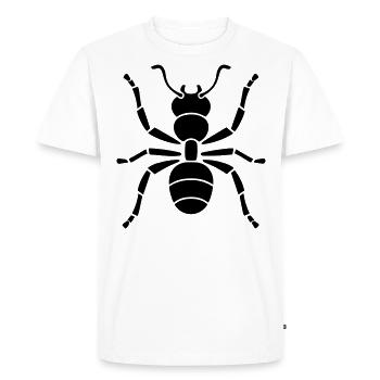 fourmi - T-shirt Premium bio Homme - blanc - Devant - Nico (187cm)