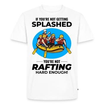 Rafting Team Raft Eau Vive Rafter Paddle Drôle - T-shirt Premium bio Homme - blanc - Devant - Nico (187cm)