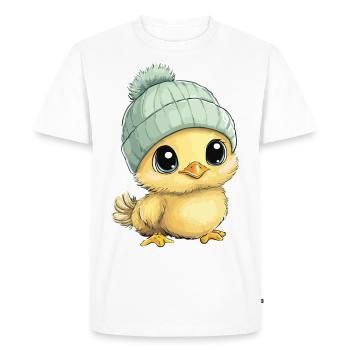 Chicken Cute Baby Kids Animal Chick Cartoon - Men's Premium Organic T-Shirt - white - Front - Nico (187cm)