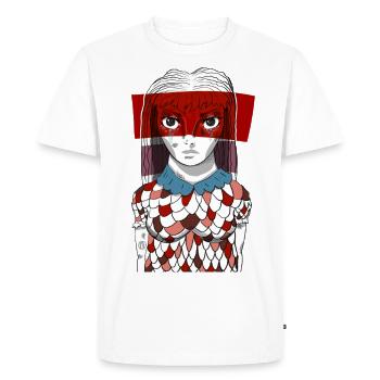 Anime Girl #5 - Men's Premium Organic T-Shirt - white - Front - Nico (187cm)