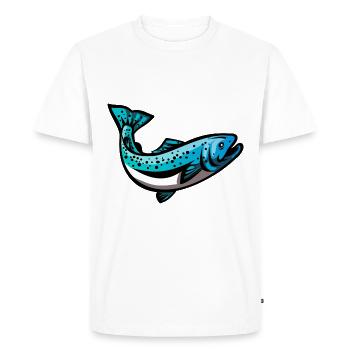 Pêcheur Pêcheur Pêcheurs Pêche - T-shirt Premium bio Homme - blanc - Devant - Nico (187cm)