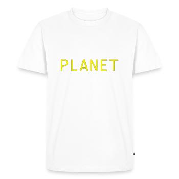 make your planet great again - T-shirt Premium bio Homme - blanc - Devant - Nico (187cm)