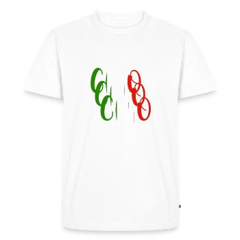 ciao ciao italie - T-shirt Premium bio Homme - blanc - Devant - Nico (187cm)