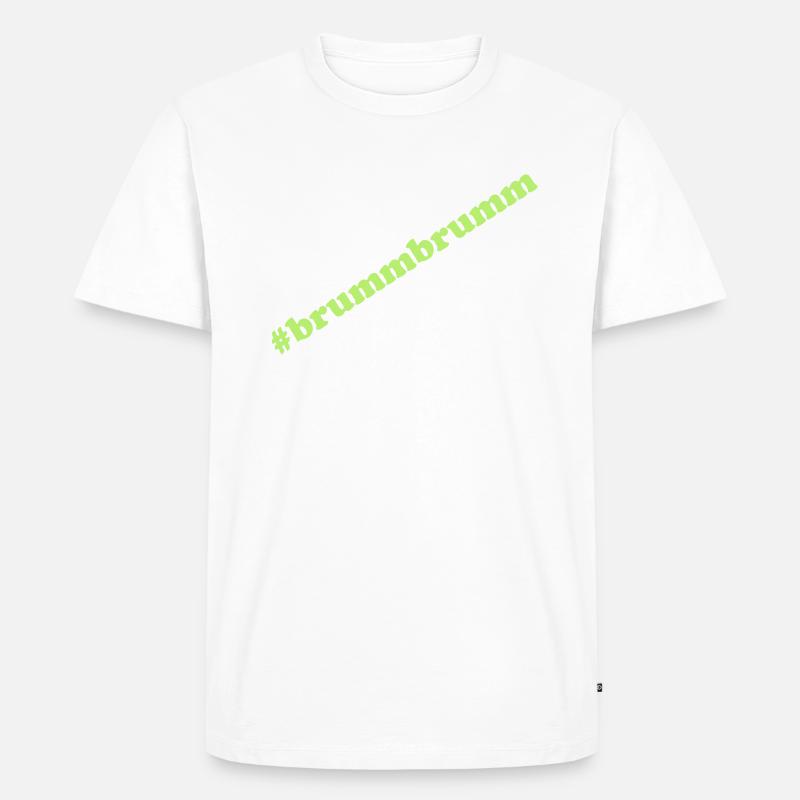 brummbrumm - Männer Premium Bio T-Shirt - Weiß
