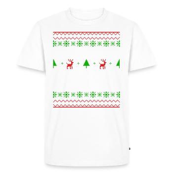 Noël Dicton Amour Couples Cadeau de couple - T-shirt Premium bio Homme - blanc - Devant - Nico (187cm)