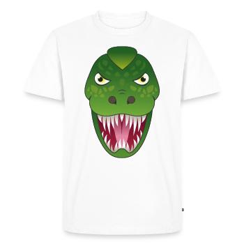 T-Rex Dinosaur Dinosaur - Men's Premium Organic T-Shirt - white - Front - Nico (187cm)