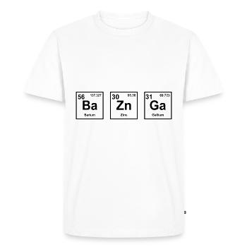 BA ZN GA Physicist Gift Big Bang - Men's Premium Organic T-Shirt - white - Front - Nico (187cm)