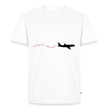 readyforadventure - T-shirt Premium bio Homme - blanc - Devant - Nico (187cm)