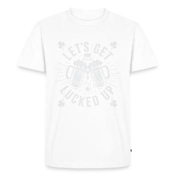 Laissez-vous tenter par la chance - T-shirt Premium bio Homme - blanc - Devant - Nico (187cm)