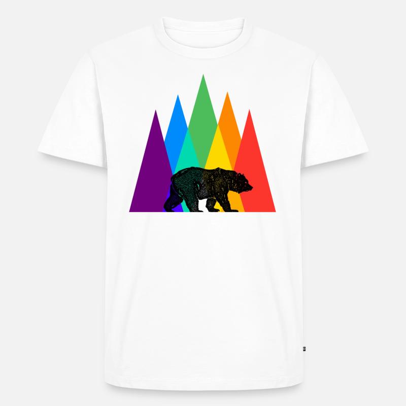Schwuler Bär - Männer Premium Bio T-Shirt - Weiß