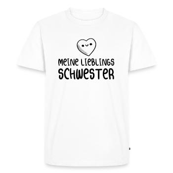 MA SŒUR PRÉFÉRÉE - T-shirt Premium bio Homme - blanc - Devant - Nico (187cm)