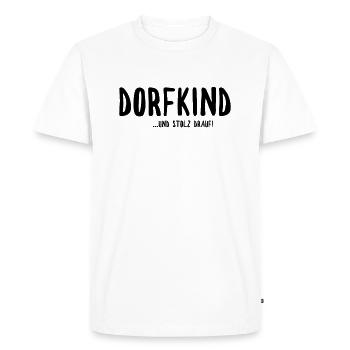 Village child ... and S - Men's Premium Organic T-Shirt - white - Front - Nico (187cm)