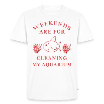Aquarium - T-shirt Premium bio Homme - blanc - Devant - Nico (187cm)