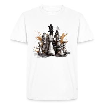 Chess pieces - Men's Premium Organic T-Shirt - white - Front - Nico (187cm)