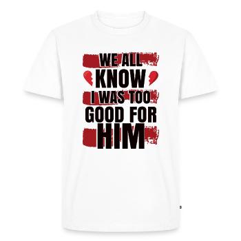 Divorce Women - Men's Premium Organic T-Shirt - white - Front - Nico (187cm)