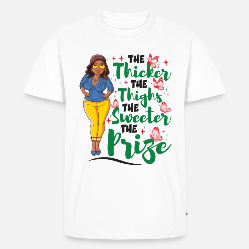 Afrikanisches Mädchen Juneteenth - Männer Premium Bio T-Shirt - Weiß