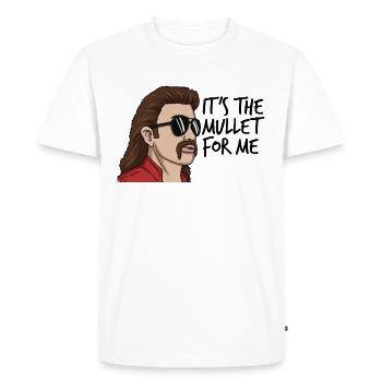 C’est le mulet pour moi Mulet Redneck Mâle - T-shirt Premium bio Homme - blanc - Devant - Nico (187cm)