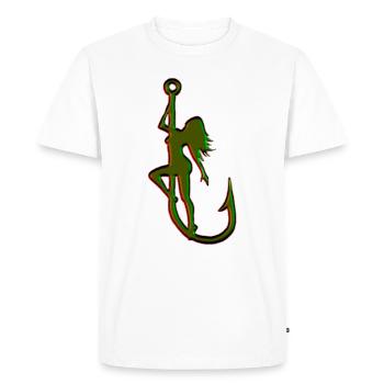 Pêche sexy pêche pêche pêche femme - T-shirt Premium bio Homme - blanc - Devant - Nico (187cm)