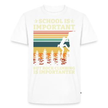 Boulder Escalade Alpinisme Escalade Cadeau d’Escalade - T-shirt Premium bio Homme - blanc - Devant - Nico (187cm)