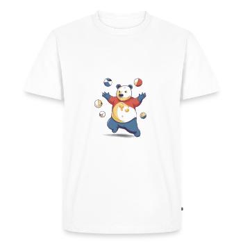 Je suis maladroit - T-shirt Premium bio Homme - blanc - Devant - Nico (187cm)