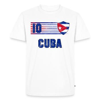 Équipe de Cuba de football - T-shirt Premium bio Homme - blanc - Devant - Nico (187cm)