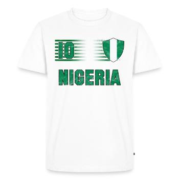 Équipe du Nigeria de football - T-shirt Premium bio Homme - blanc - Devant - Nico (187cm)