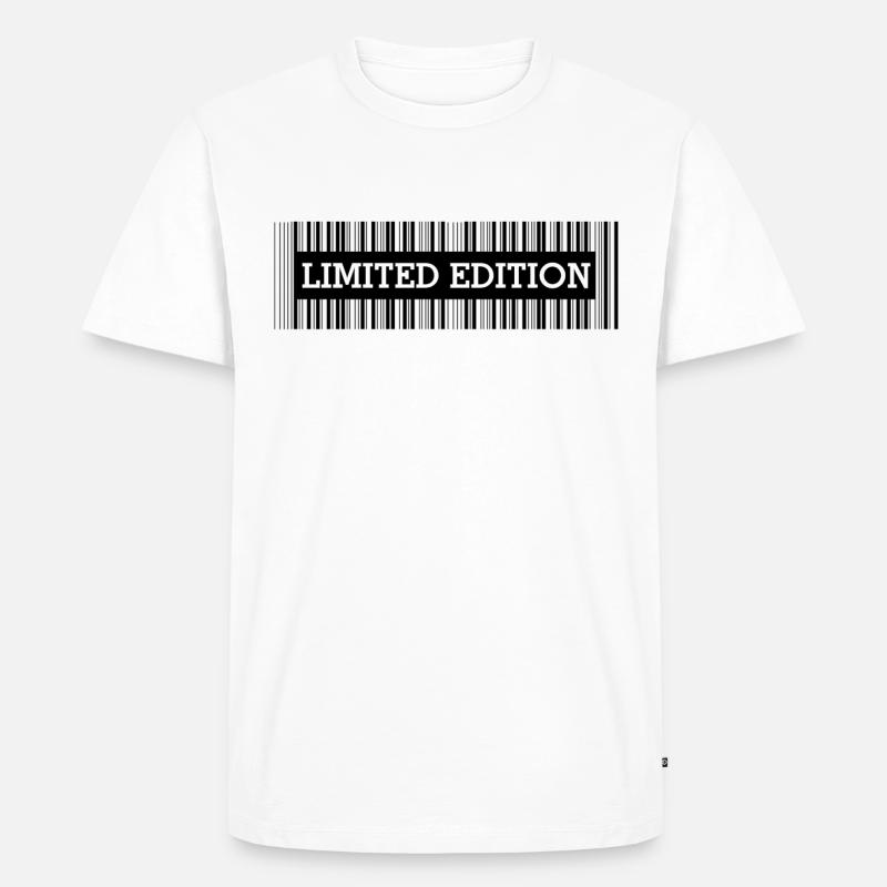 LIMITED EDITION - BARCODE - SCANCODE - EINZELSTÜCK - Männer Premium Bio T-Shirt - Weiß