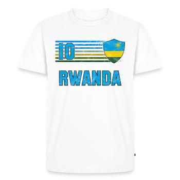 Équipe du Rwanda de football - T-shirt Premium bio Homme - blanc - Devant - Nico (187cm)