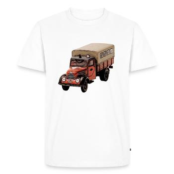 Robur Garant Fire Department - Men's Premium Organic T-Shirt - white - Front - Nico (187cm)
