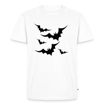 Bat - Men's Premium Organic T-Shirt - white - Front - Nico (187cm)