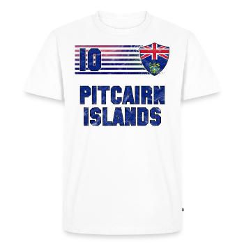 Équipe des îles Pitcairn de football - T-shirt Premium bio Homme - blanc - Devant - Nico (187cm)