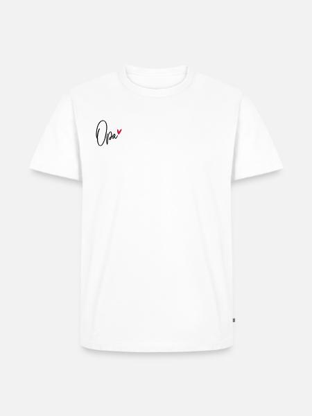 Opa - Männer Premium Bio T-Shirt - Weiß