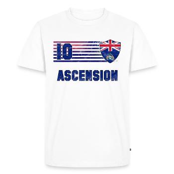 Ascension Football Team - Men's Premium Organic T-Shirt - white - Front - Nico (187cm)