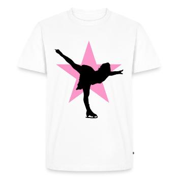 Patinage artistique patinage chiffres de danse sur glace - T-shirt Premium bio Homme - blanc - Devant - Nico (187cm)