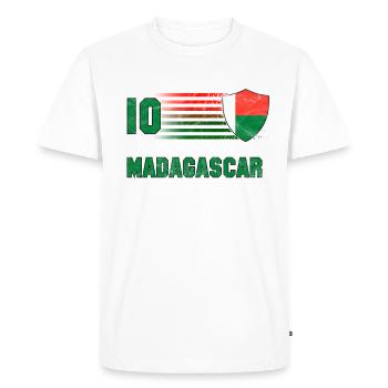 Équipe de Madagascar de football - T-shirt Premium bio Homme - blanc - Devant - Nico (187cm)