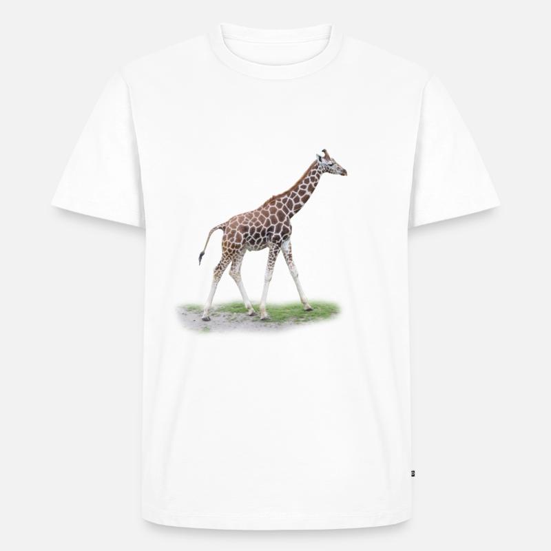 Junge Giraffe - Männer Premium Bio T-Shirt - undefined