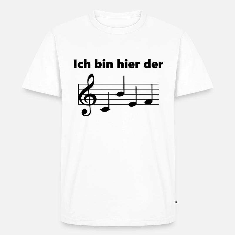 Ich bin hier der Chef - Männer Premium Bio T-Shirt - Weiß