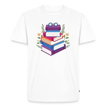 gift books read the book - Men's Premium Organic T-Shirt - white - Front - Nico (187cm)
