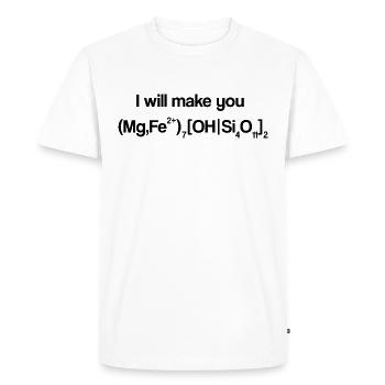I'll Make You (Mg,Fe2+)7[OH|Si4O11]2 Cummingtonit - Männer Premium Bio T-Shirt - Weiß - Vorne - Nico (187cm)