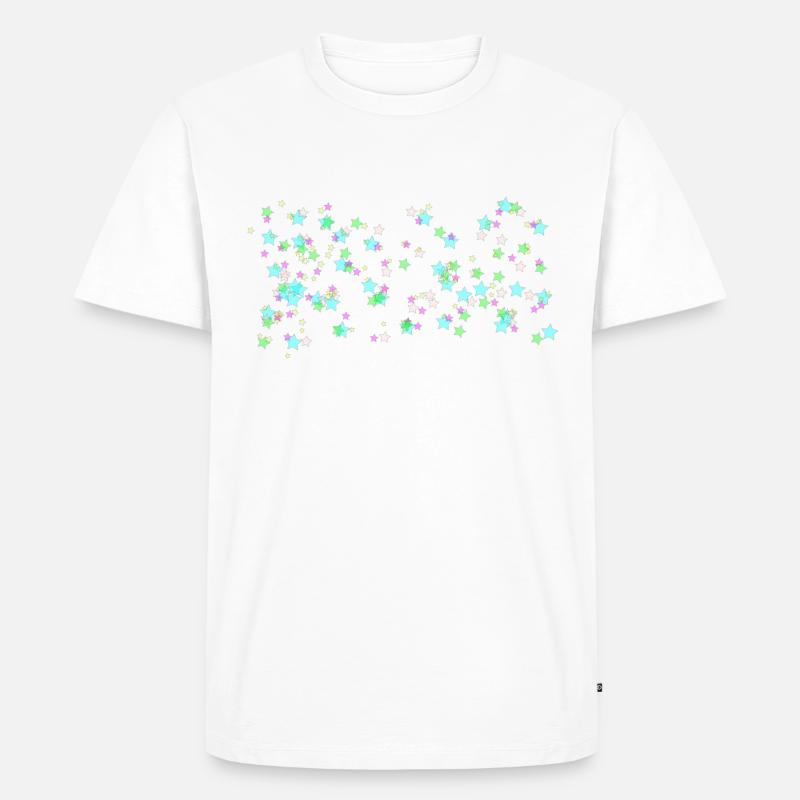 star - Men's Premium Organic T-Shirt - white